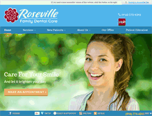 Tablet Screenshot of familydentistinroseville.com